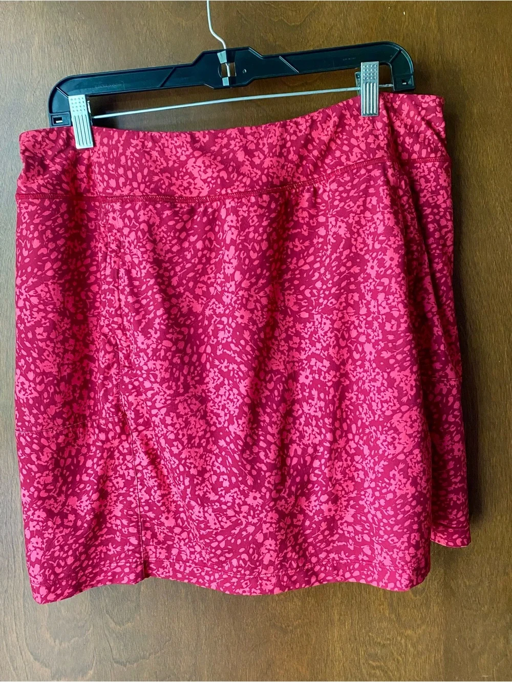 Jockey Red & Pink Floral Printed Skort Size XL, Zippered Pockets - Picture 1 of 12